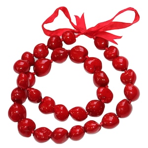 NEW Kukui Nut Lei Necklace Hawaiian Wedding Luau Graduation – Solid Colors