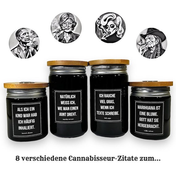 Cannabis Glas - Cannabisseur No.2 - Cannabis Aufbewahrung - Etsy.de