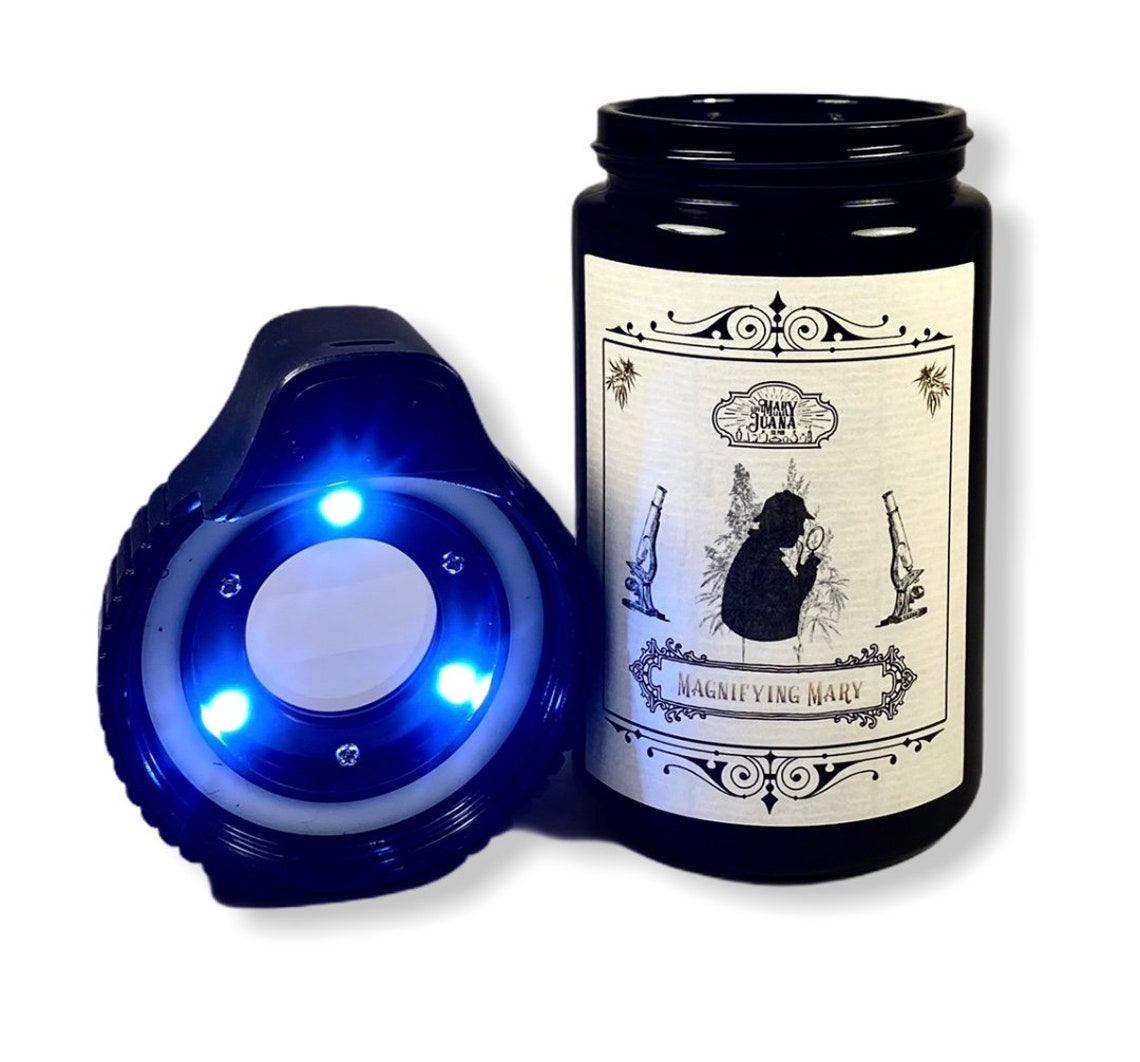 Stash Jar Magnifying Glass 6x Magnification With LED Light Etsy Denmark