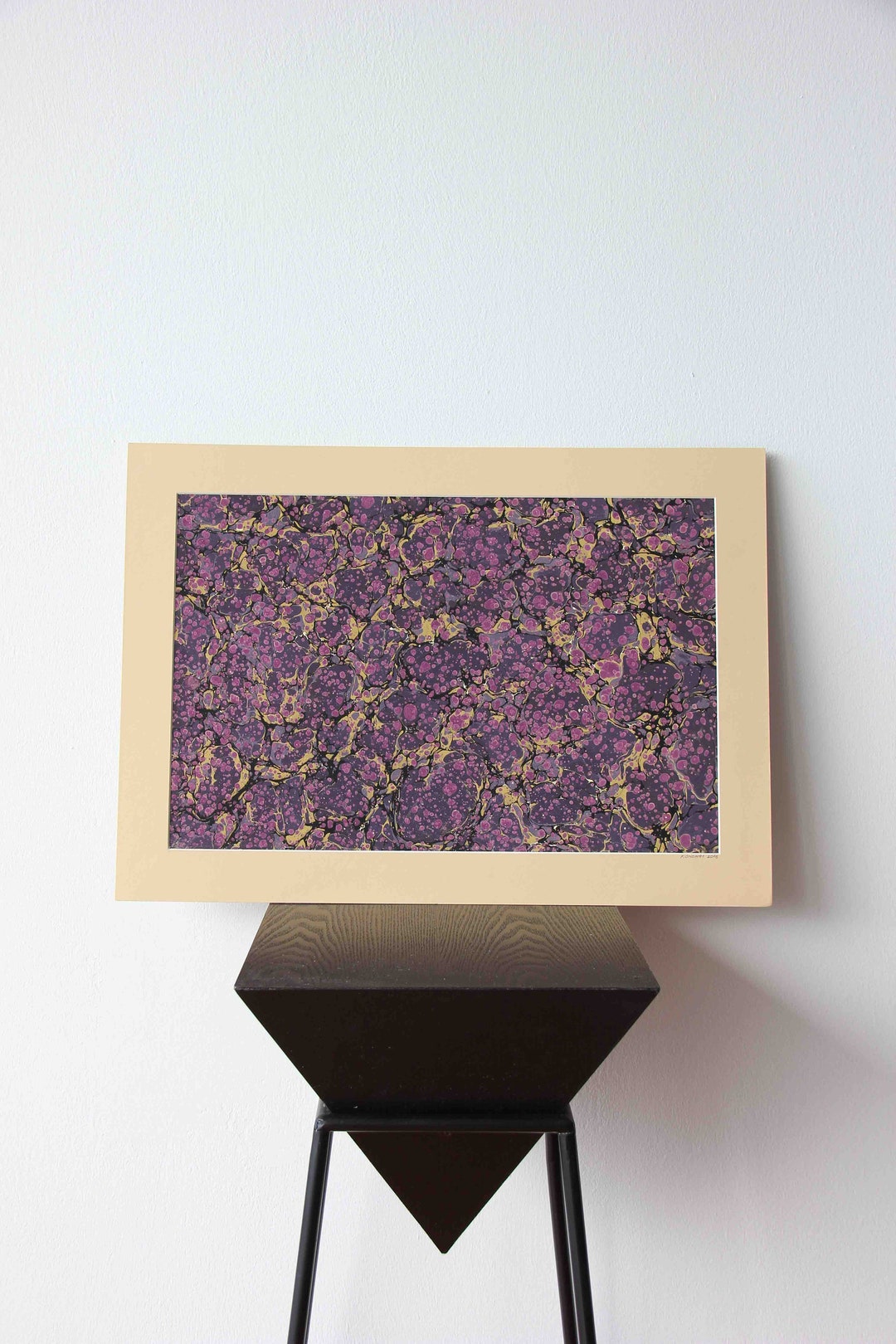 Marbled Paper Wall Art Decorative Marbling Art Abstract Paper Wall Art