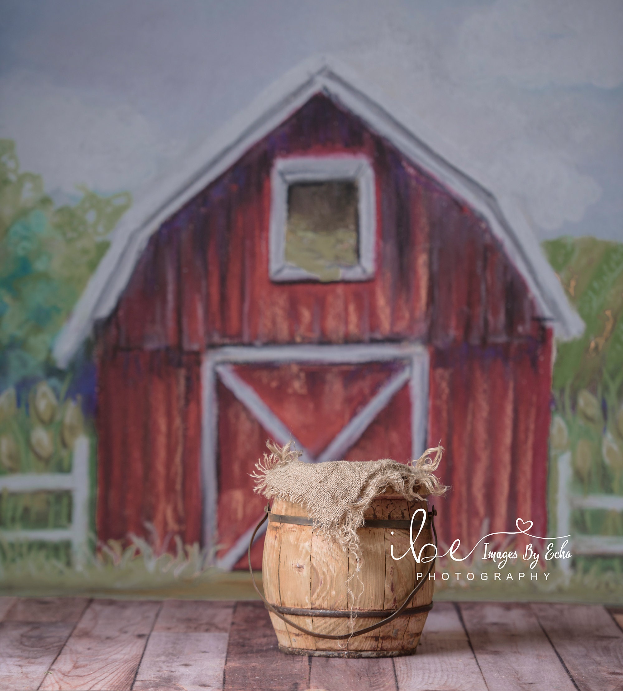 Newborn Farm Barn Digital Backdrop Etsy