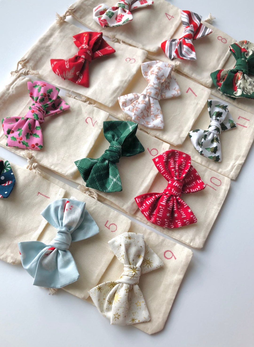 12 Days of Bows Advent Calendar Etsy