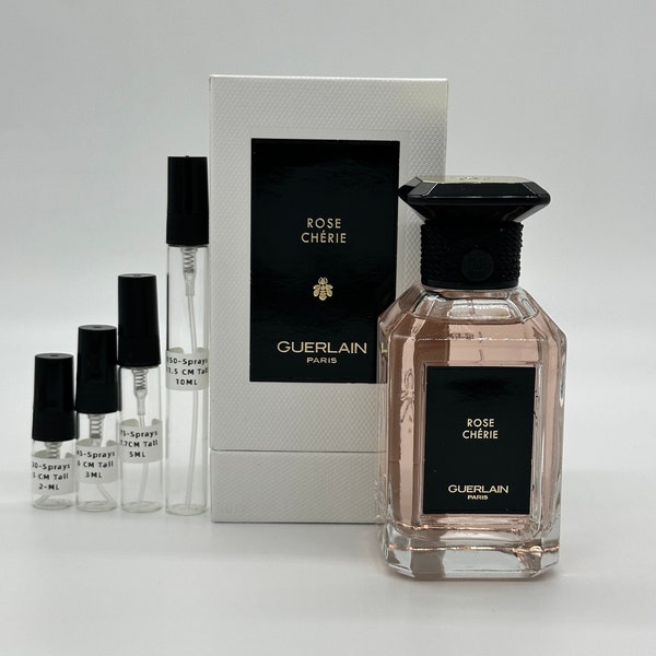 Eau de parfum Rose Chérie de Guerlain, 3 ml-5 ml-10 ml à décanter dans du verre - atomiseur d'échantillon - expédition rapide depuis les États-Unis