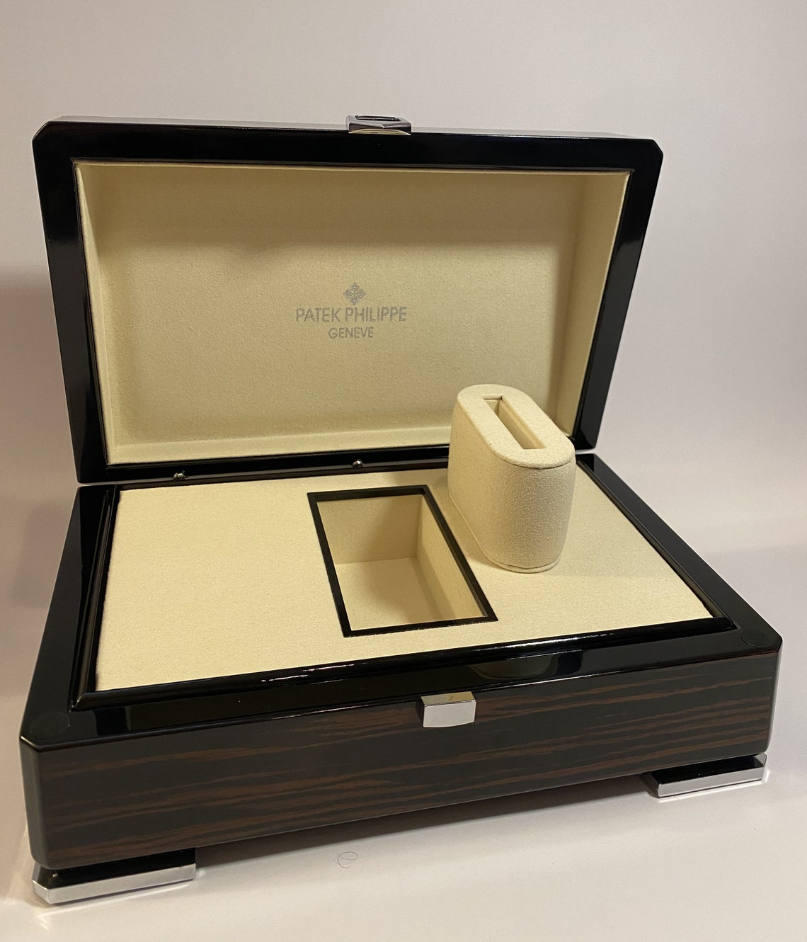 Patek Philippe Genuine Wooden Rare Watch Box Etsy