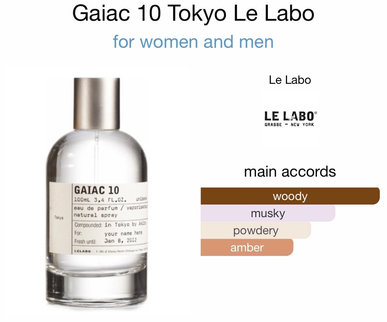 Le Labo Gaiac 10 Eau De Parfum Unisex 3ml-5ml-10ml DECANT - Etsy