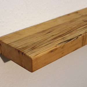 Wandregal Rustikal Gerüstbohle Vintage Wandboard schwebend Bild 1