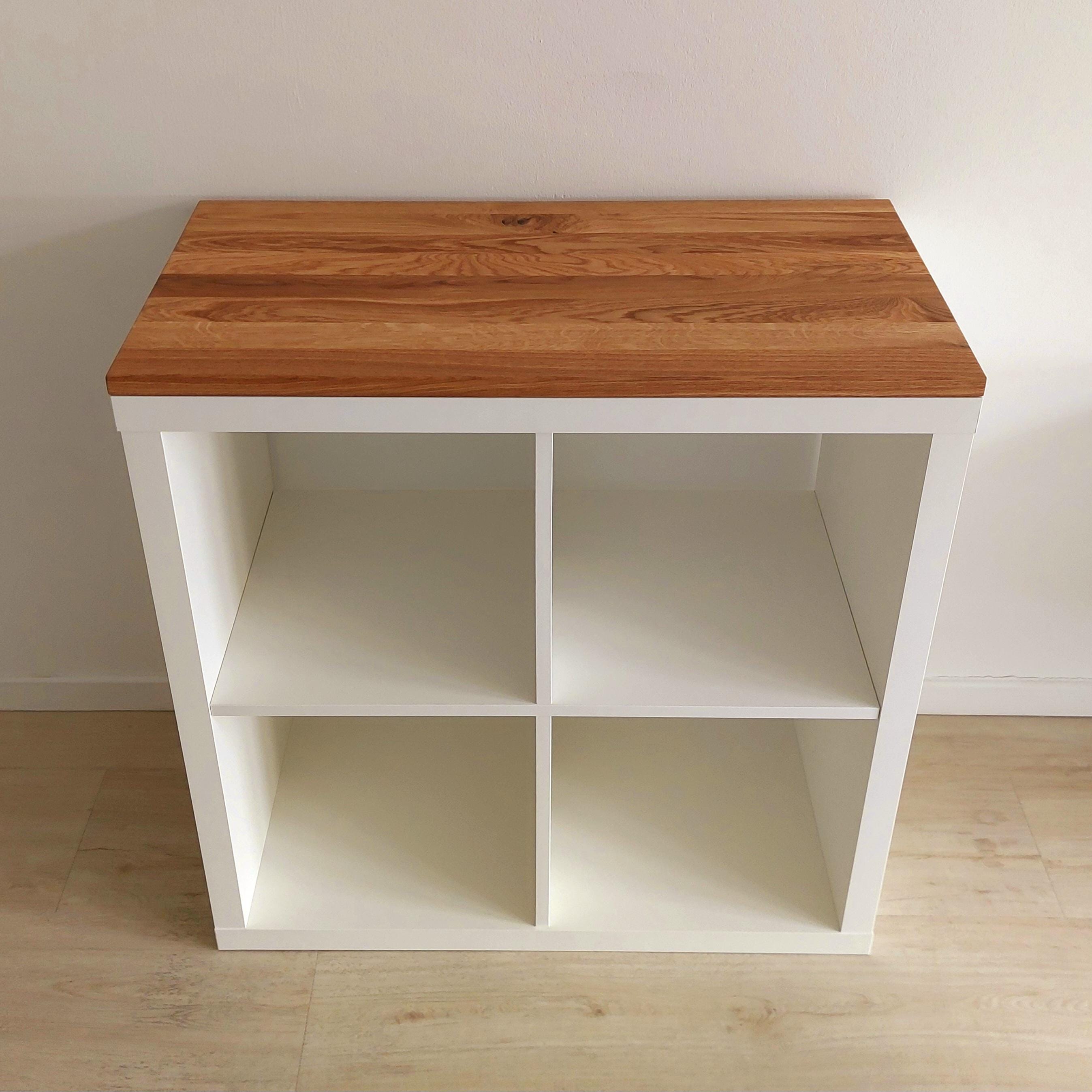 IKEA Kallax用オーク無垢材カバーパネル。カスタムメイドの木製カバー