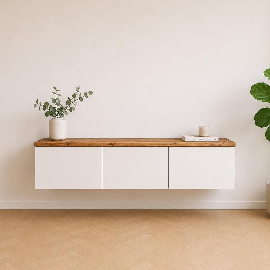 Rustic Top Panel for IKEA Besta, Malm, Kallax Etc. Sideboard/lowboard Top Panel Made From Reclaimed Wood, Custom-made, Solid Wood Upcycling