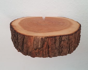 Tree slice shelf wall shelf storage kitchen shelf