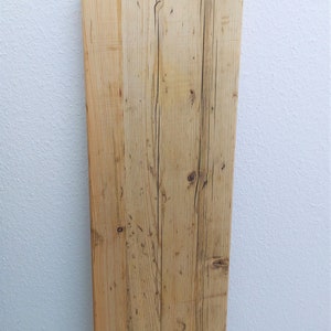 DIY old wood original scaffolding plank refurbished for tables, shelves and much more. Rustic vintage