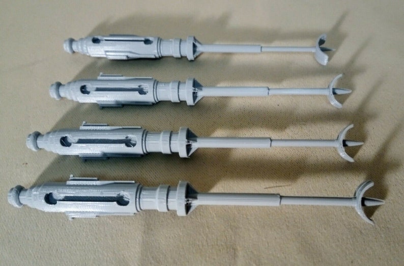 Star Wars Kenner 1978 X-Wing Parts Replacement Wing Cannons set of 4 3D Printed image 2