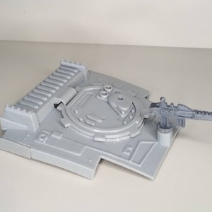 Pièces détachées Star Wars Kenner pour AT-ST vintage - Auvent supérieur de remplacement, trappe et pistolet imprimés en 3D