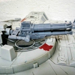 Star Wars Legacy Millennium Falcon Parts - Replacement Top Quad Cannon & Arm