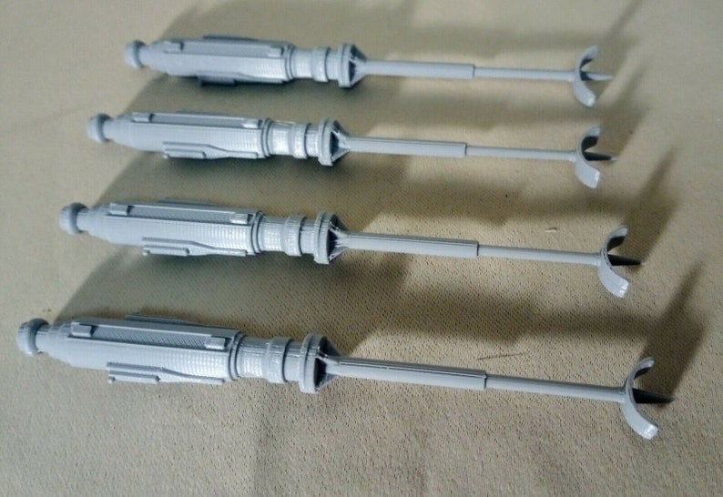 Star Wars Kenner 1978 X-Wing Parts Replacement Wing Cannons set of 4 3D Printed image 1