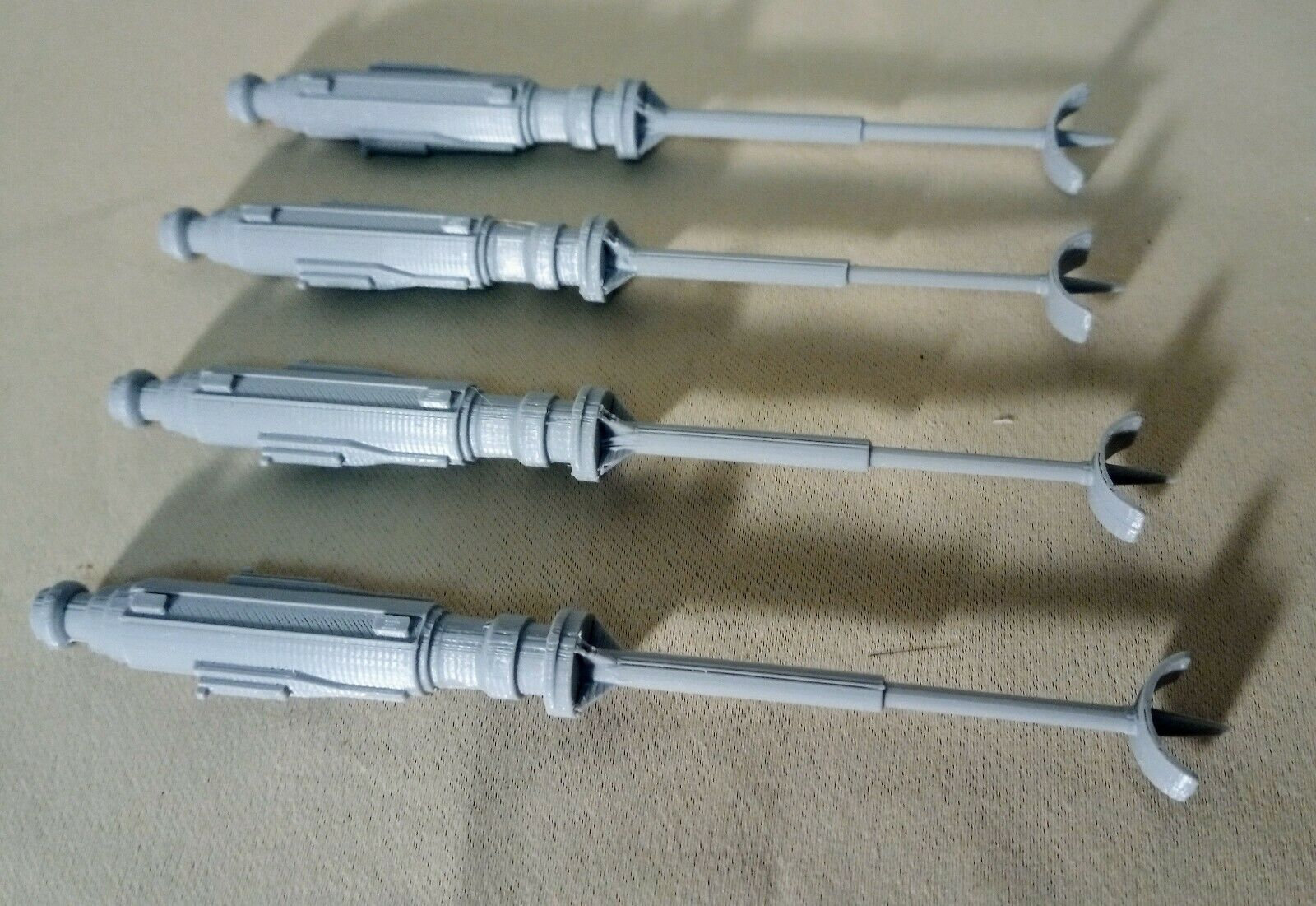 Details about   Star Wars Kenner 1978 X-Wing Parts Replacement Wing Cannons set of 4