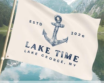 Personalisierte See-Boot-Flagge Benutzerdefinierte Dock-Flagge im Freien nautischen Dekor