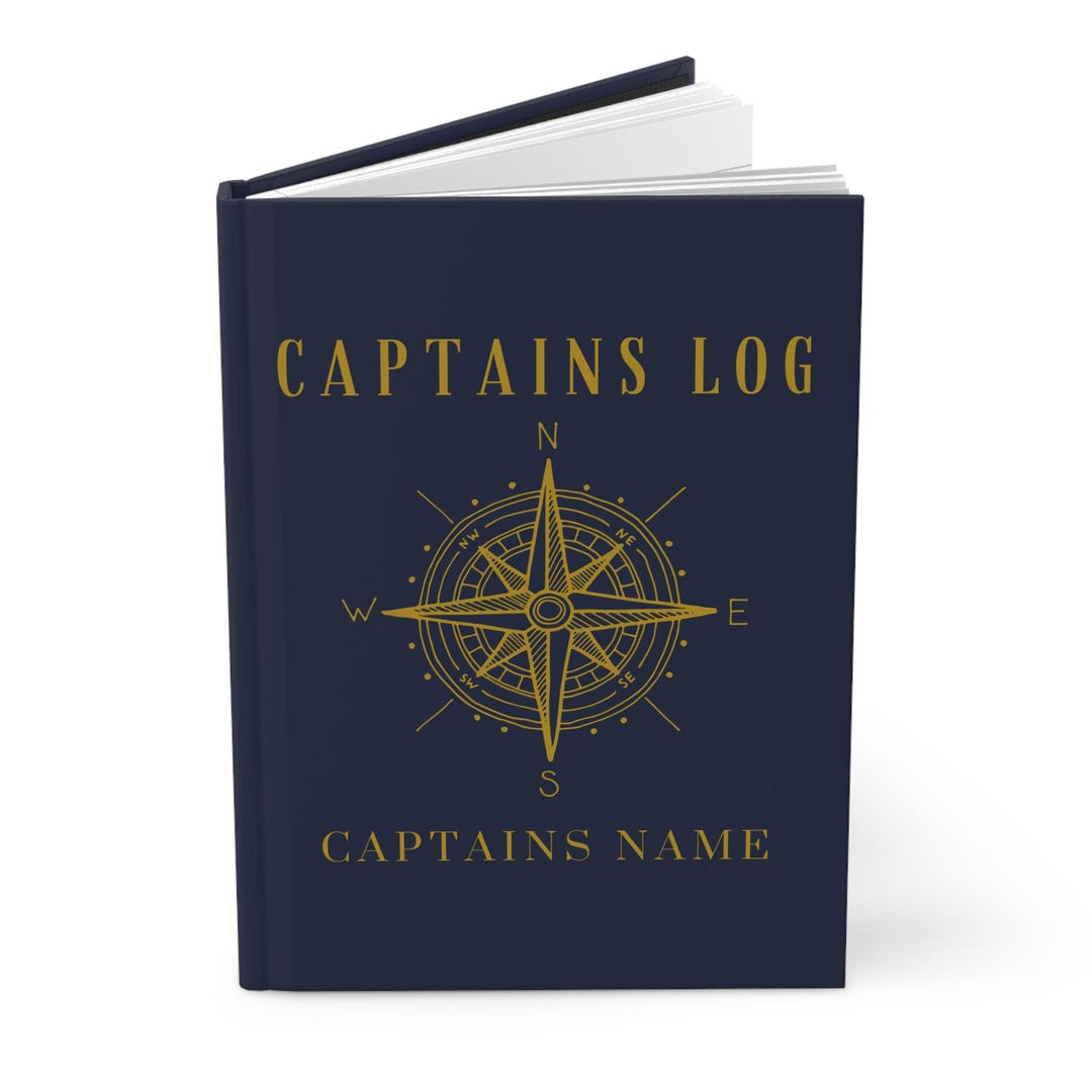 Personalized Captain's Log Book: Nautical Boat Journal - Etsy