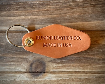The ”Hotel” Custom Handmade Leather Hotel Style Keychain