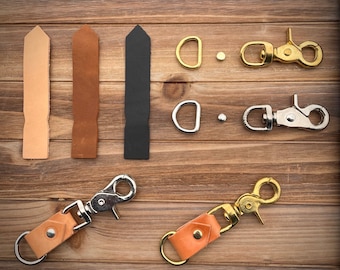 The “Keepster” Custom Handmade Minimalist EDC Leather Belt Key Hook Keychain