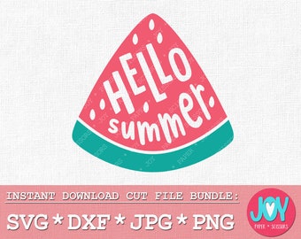 Sandía SVG - sandía de verano svg, hola verano svg, melón verano png dxf jpg, vibraciones de verano svg, linda sublimación de sandía de verano