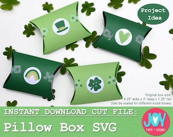 St Patrick's Box SVG- St Patricks day svg , Heart Box svg, st patricks day svg for kids, St Patricks treat box svg,St Patricks favor box svg