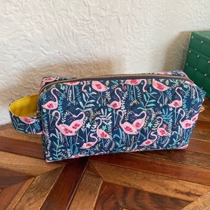 Grand sac de maquillage/toilette handsewn