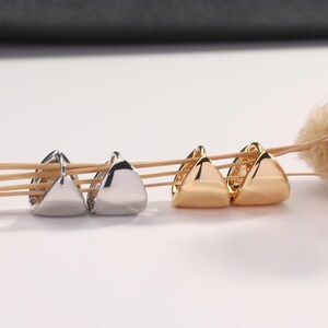 Gold Thick Huggie Hoop Earrings, Wide Silver Huggies, Hypoallergenic, Dainty Small Hoop Earring Minimalist Gift for Her Cartilage Hoop