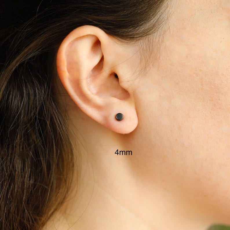 black earrings