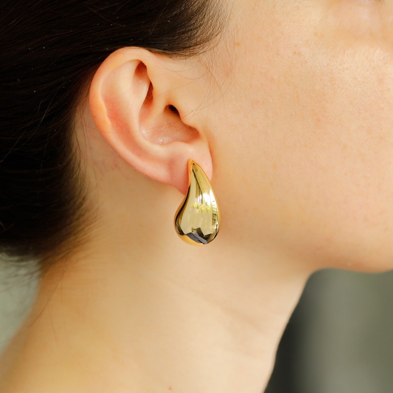 gold drop earrings, wedding jewelry
