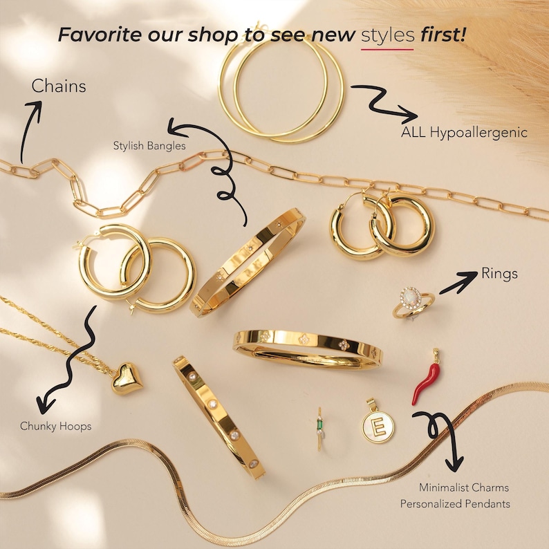 Chunky Hoop Earrings Gold Oval Hoops - 14k Gold Plated, Hypoallergenic, Lightweight Earring image 4