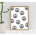Black and White Peace Sign Print / Hippie Decor / Digital - Etsy