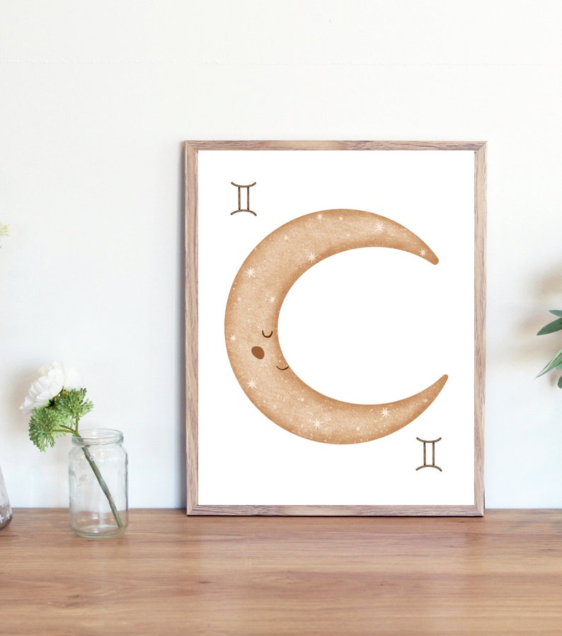 Gemini Set of 5 Prints / Gemini Nursery Decor / Nursery Art / Gemini ...