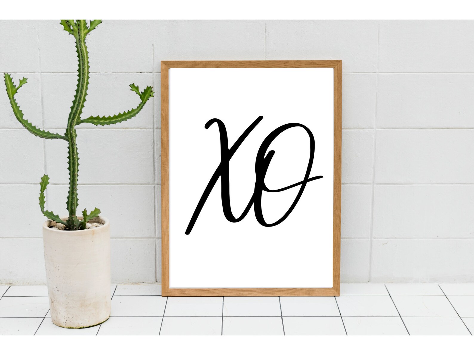 XO Print / XO Wall Art / Black and White Art / Hugs and Kisses | Etsy