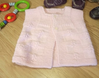 baby hand knit sweater / baby gift