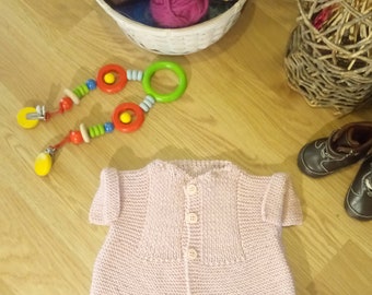 baby hand knit sweater / baby gift