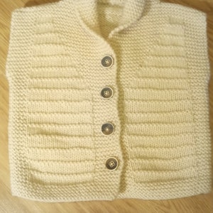 baby hand knit sweater / baby gift image 2