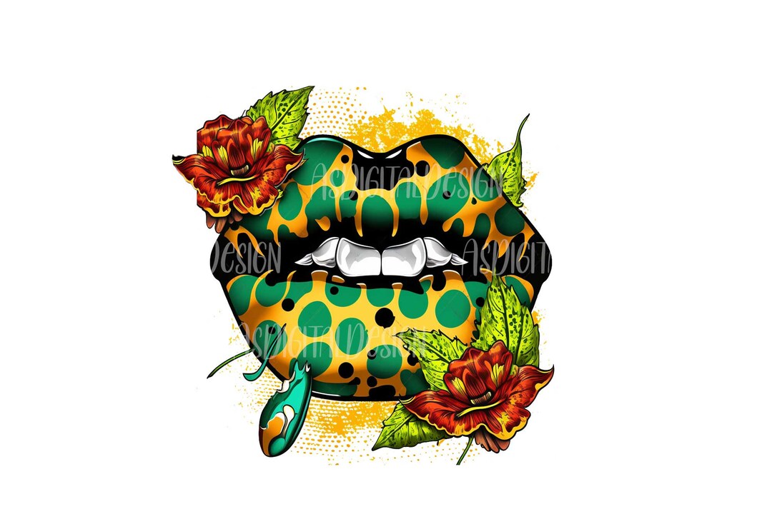 Lips Png Sublimation Design,flower Spring Lips Png, Sublimate Designs ...