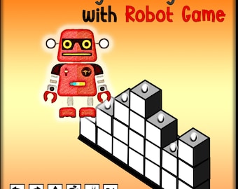 Aventuras de Codificação de Robôs - Aprenda Lógica de Programação | Jogo de Quebra-Cabeça Educacional para Crianças | Download Digital