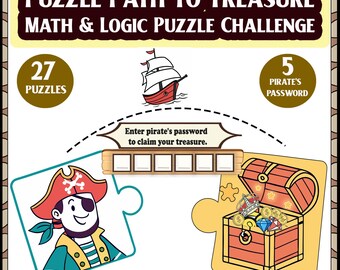 Puzzle Path to Treasure: Math & Logic Puzzle Challenge