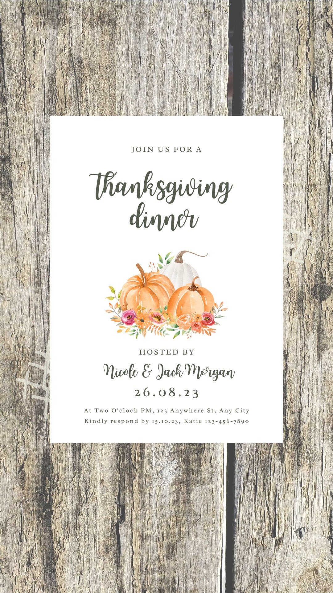 Thanksgiving Dinner Invitation Printable Invite Etsy thanksgiving-dinner-invitation-printable-invite-etsy
