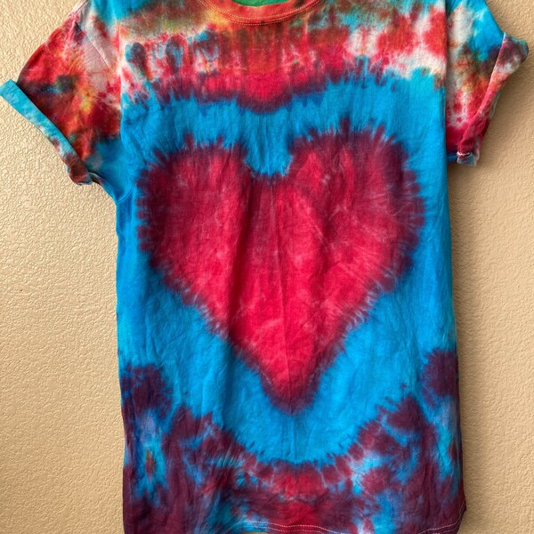 Heart O Steel Tie Dye Longsleeve Tee - Multi