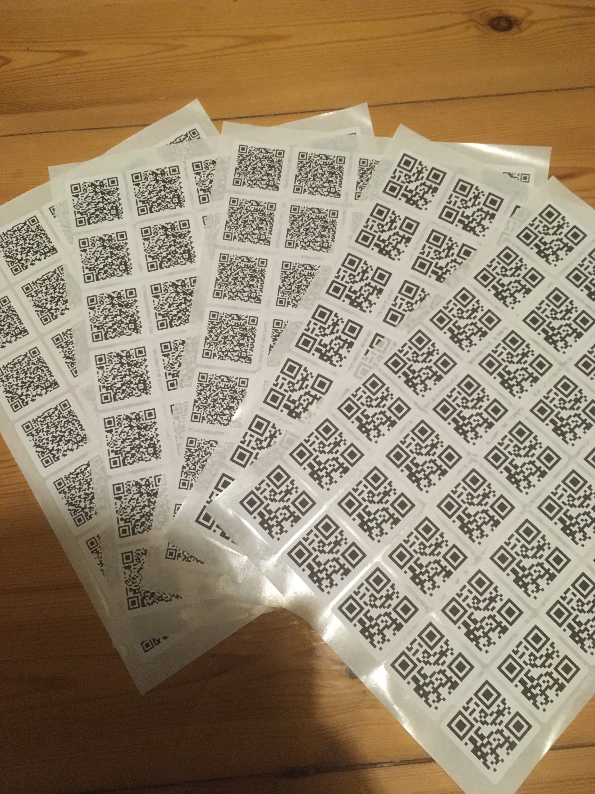 Printable Qr Code Stickers
