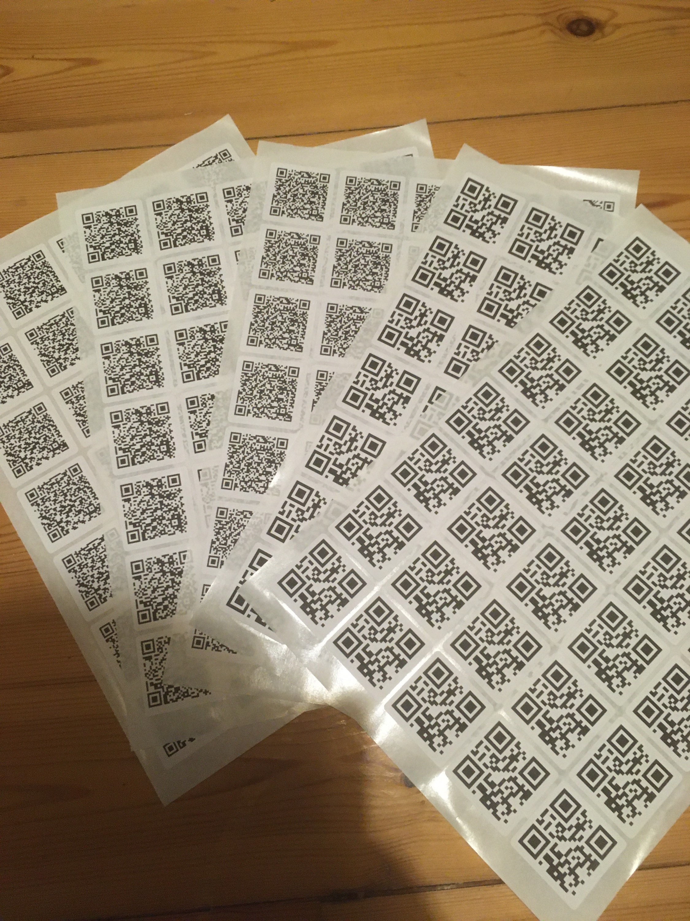 35 Custom QR Code Stickers Etsy UK