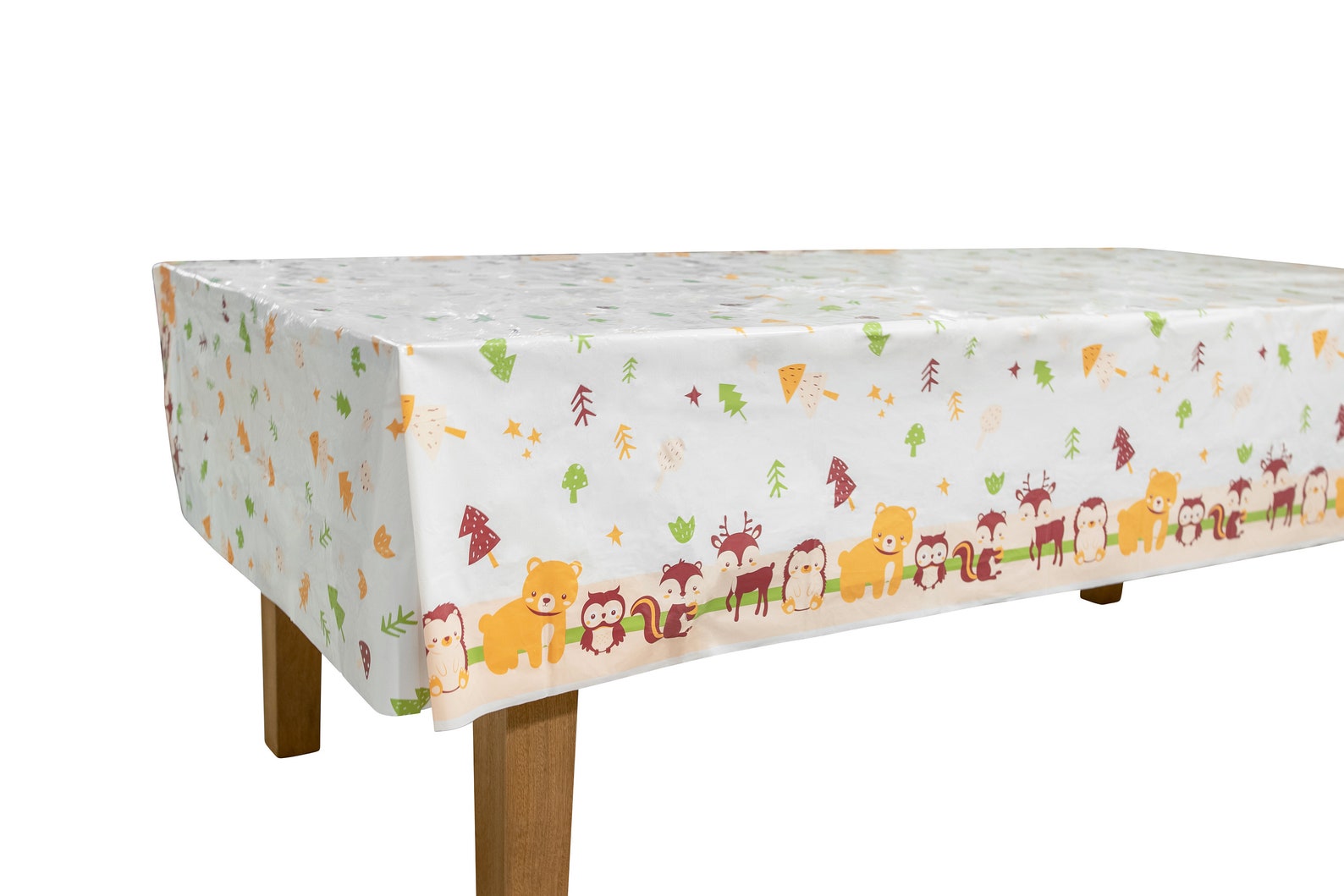 Woodland Tablecloth Plastic Tablecloth Party Decoration Etsy