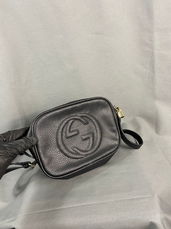 Gg style black soho leather crossbody bag