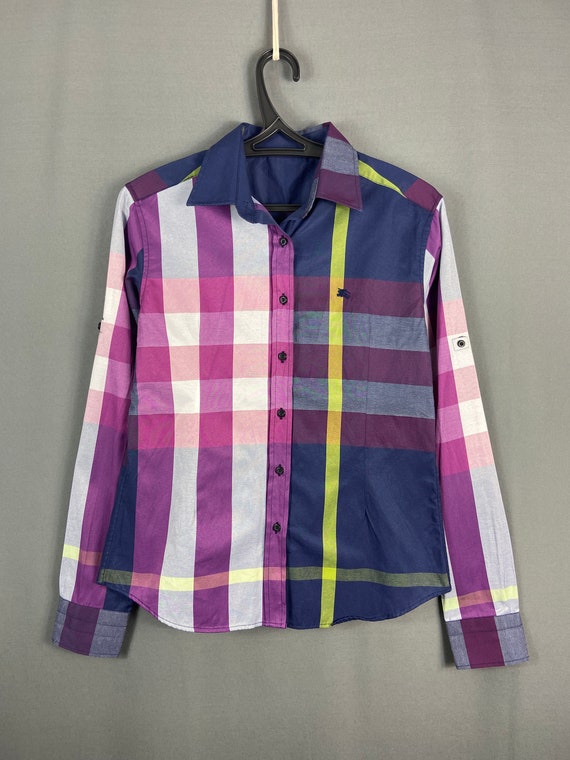 Vintage Burberry check button down shirt
