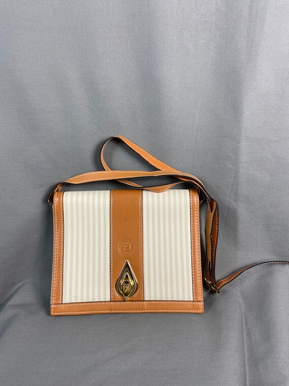 Fendi style tablet crossbody bag