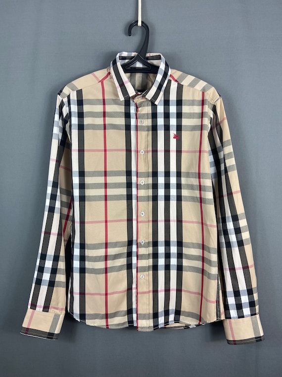 Vintage Burberry nova check button down shirt