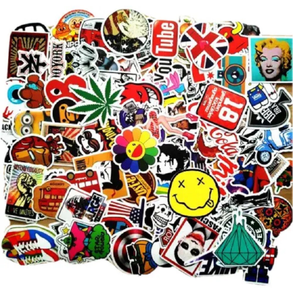 Man Sticker At Line Mr. Men & Little Miss 3d Stickers (6 Stickers 1 Mr. Men Little Miss ...