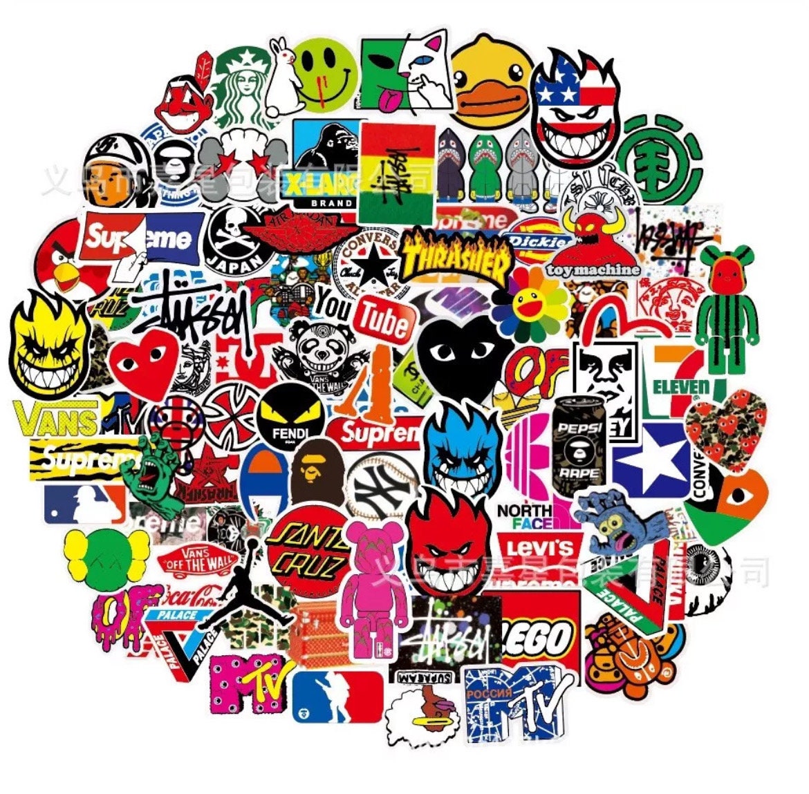 Palace skateboards わかれる sticker set 9pack